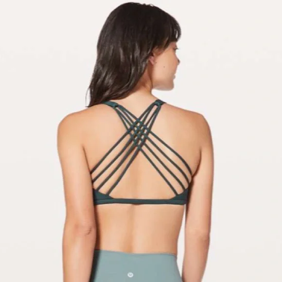 Lululemon Free To Be Bra Wild Teal Shadow Sports Bra 8 - Picture 3 of 8